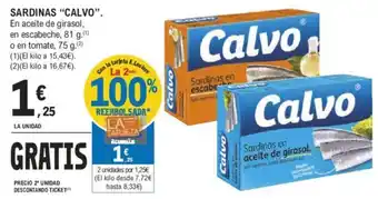 E.Leclerc SARDINAS "CALVO". oferta