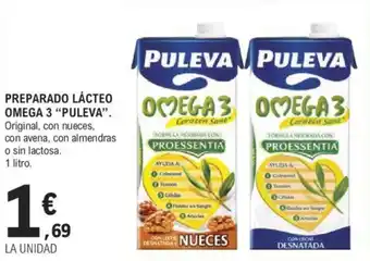 E.Leclerc PREPARADO LÁCTEO OMEGA 3 "PULEVA". oferta