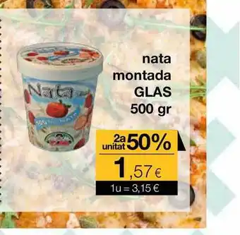 Plusfresc Glas Nata Montada 500gr oferta