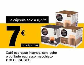 Supeco Café espresso intenso, con leche o cortado espresso macchiato dolce gusto oferta