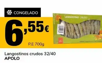 Supeco Langostinos crudos 32/40 apolo oferta