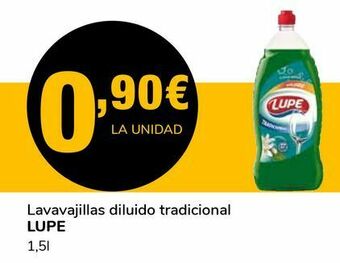 Supeco Lavavajillas diluido tradicional lupe oferta