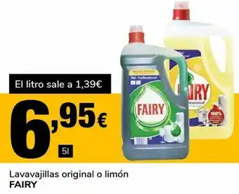 Supeco Lavavajillas original o limón fairy oferta