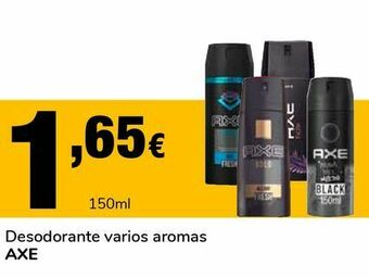 Supeco Desodorante varios aromas axe oferta
