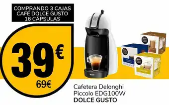 Supeco Cafetera delonghi piccolo edg100w dolce gusto oferta