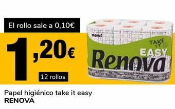 Supeco Papel higiénico take it easy renova oferta