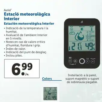 Lidl Auriol Estació meteorológica interior Estación meteorológica interior oferta