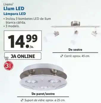 Lidl Livamo Llum Led Lámpara Led oferta