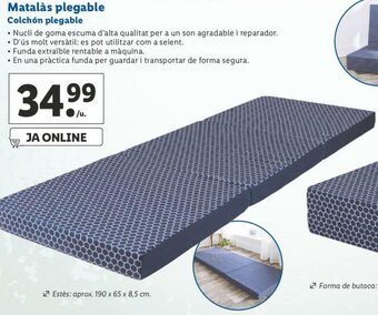 Lidl Matalás plegable Colchón plegable oferta