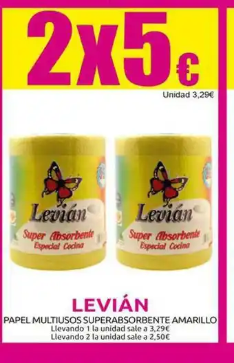 Levián Papel Mutliusos Superabsorbente Amarillo