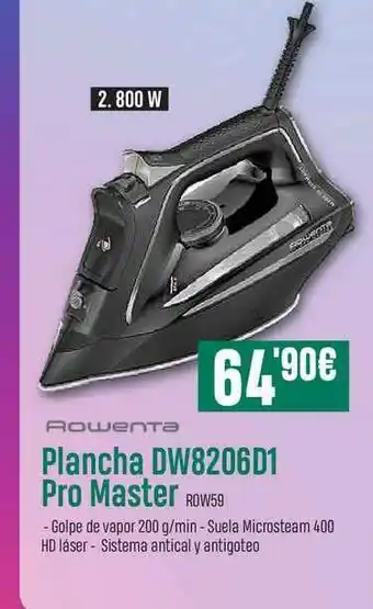 PCBox Rowenta Plancha Dw8206d1 Pro Master oferta