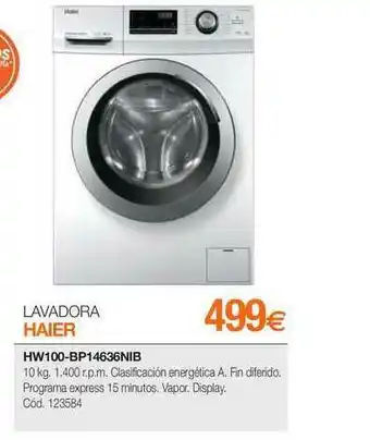 Expert Lavadora Haier Hw100-bp14636nib oferta