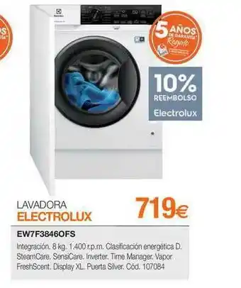 Expert Lavadora Electrolux Ew7f3846ofs oferta