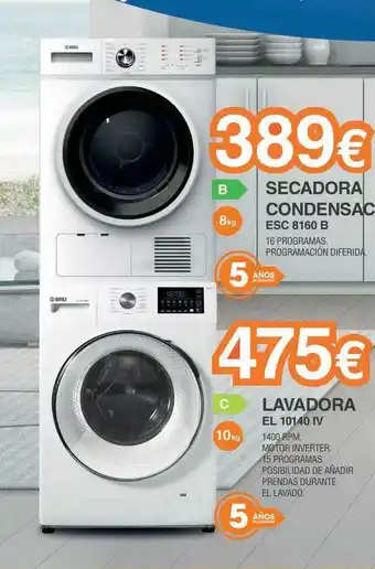 Expert Sacadora Condensac Esc 8 160 B Lavadora El 10140 Iv oferta