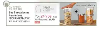 La tienda en casa Set 3 Recipientes Herméticos Gourmetmaxx oferta