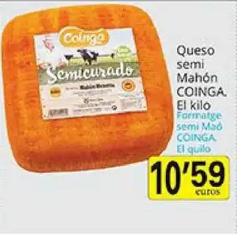 Supermercados Bip Bip Queso Semi Mahón Coinga oferta