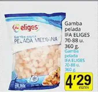 Supermercados Bip Bip Gamba Pelada Ifa Eliges 360g oferta