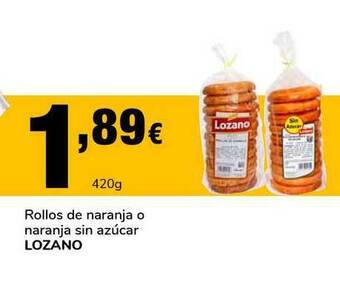 Supeco Rollos De Naranja O Naranja Sin Azúcar Lozano oferta