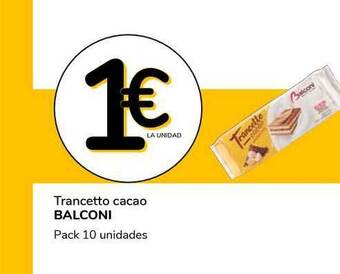 Supeco Trancetto Cacao Balconi oferta