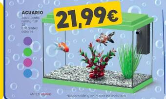 Kiwoko Acuario Aquatlantis Funny Fish 35 Diferentes Colores oferta