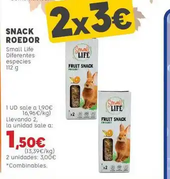 Kiwoko Snack Roedor Small Life Diferentes Especie 112g oferta