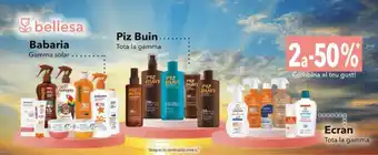 Clarel Babaria Gamma Solar, Piz Buin Tota La Gamma, Ecran Tota La Gamma oferta