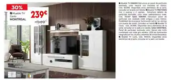 Conforama Mueble Tv Corto Montreal oferta