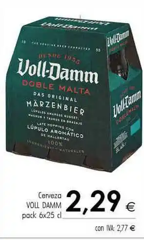 Cash Ifa Cerveza Voll Damm 6x25cl oferta