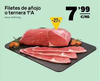 AhorraMas Filetes De Añojo O Ternera 1aa oferta