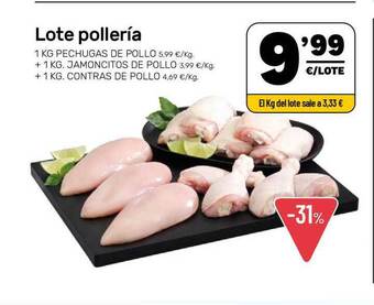 AhorraMas Lote Pollería oferta