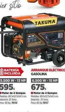 Mi Bricolaje Takuma Arranque Eléctrico 5.500w - 13hp ∕ 6.500w - 15hp oferta