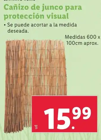 Lidl Cañizo de junco para protección visual oferta