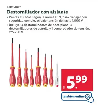 Lidl Destornillador con aislante oferta