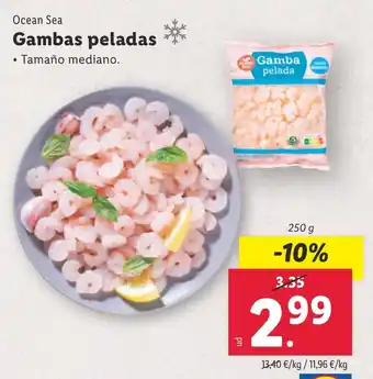 Lidl Gambas peladas oferta