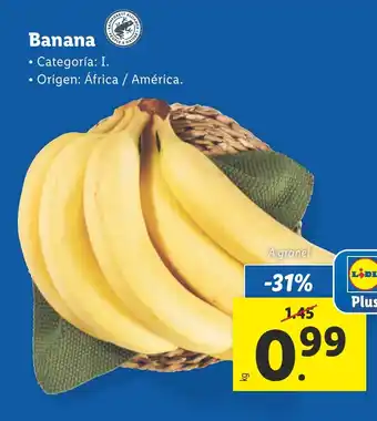 Lidl Banana oferta