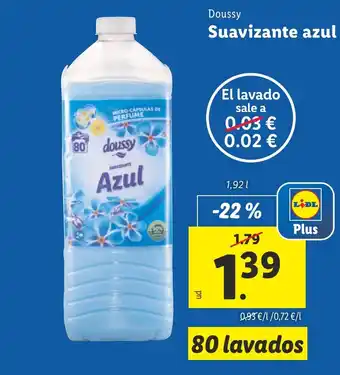 Lidl Suavizante azul oferta