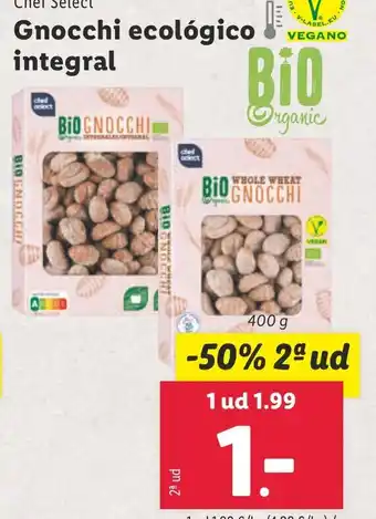 Lidl Gnocchi ecológico integral oferta