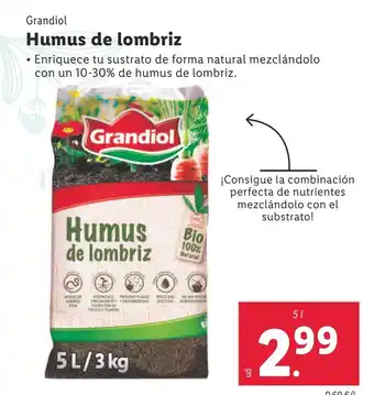 Lidl Humus de lombriz oferta