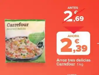 Carrefour Arroz tres delicias Carrefour 1 kg oferta
