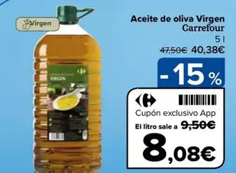 Carrefour Aceite de oliva Virgen Carrefour oferta
