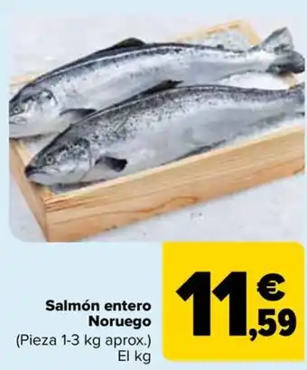 Carrefour Salmón entero Noruego oferta