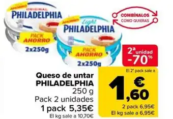 Carrefour Queso de untar PHILADELPHIA oferta
