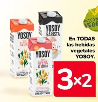 Carrefour EN TODAS las bebidas vegetales alpro YOSOY. oferta