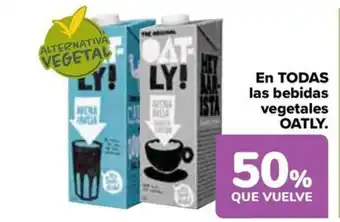 Carrefour EN TODAS las bebidas vegetales OATLY. oferta