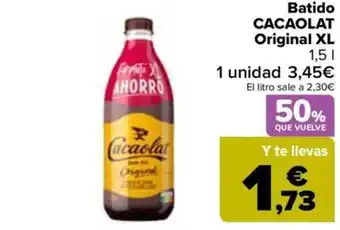Carrefour Batido CACAOLAT Original XL oferta