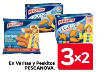 Carrefour En Varitas y Peskitos PESCANOVA. oferta