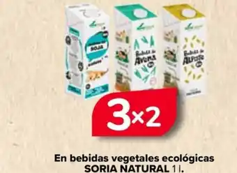 Carrefour En bebidas vegetales ecológicas SORIA NATURAL 11. oferta