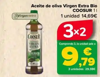 Carrefour Aceite de oliva Virgen Extra Bio COOSUR 11 oferta