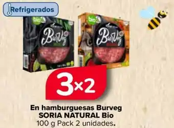 Carrefour En hamburguesas Burveg SORIA NATURAL Bio oferta