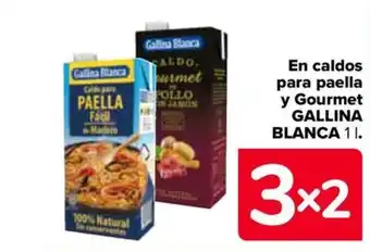 Carrefour En caldos para paella y Gourmet GALLINA BLANCA 11. oferta